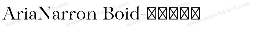 AriaNarron Boid字体转换